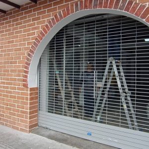 PUERTA ENROLLABLE MALLA GRILL